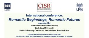 Konferencja „Romantic Beginnings, Romantic Futures”, 4-5 czerwca, Collegium Maius
