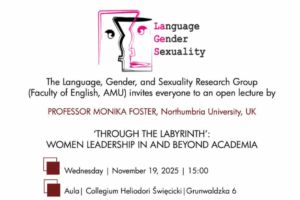Open lecture: “Through the Labyrinth: Women Leadership in and Beyond Academia”